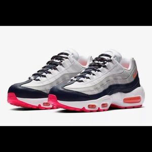 Nike Womens Air Max 95 Navy Orange White